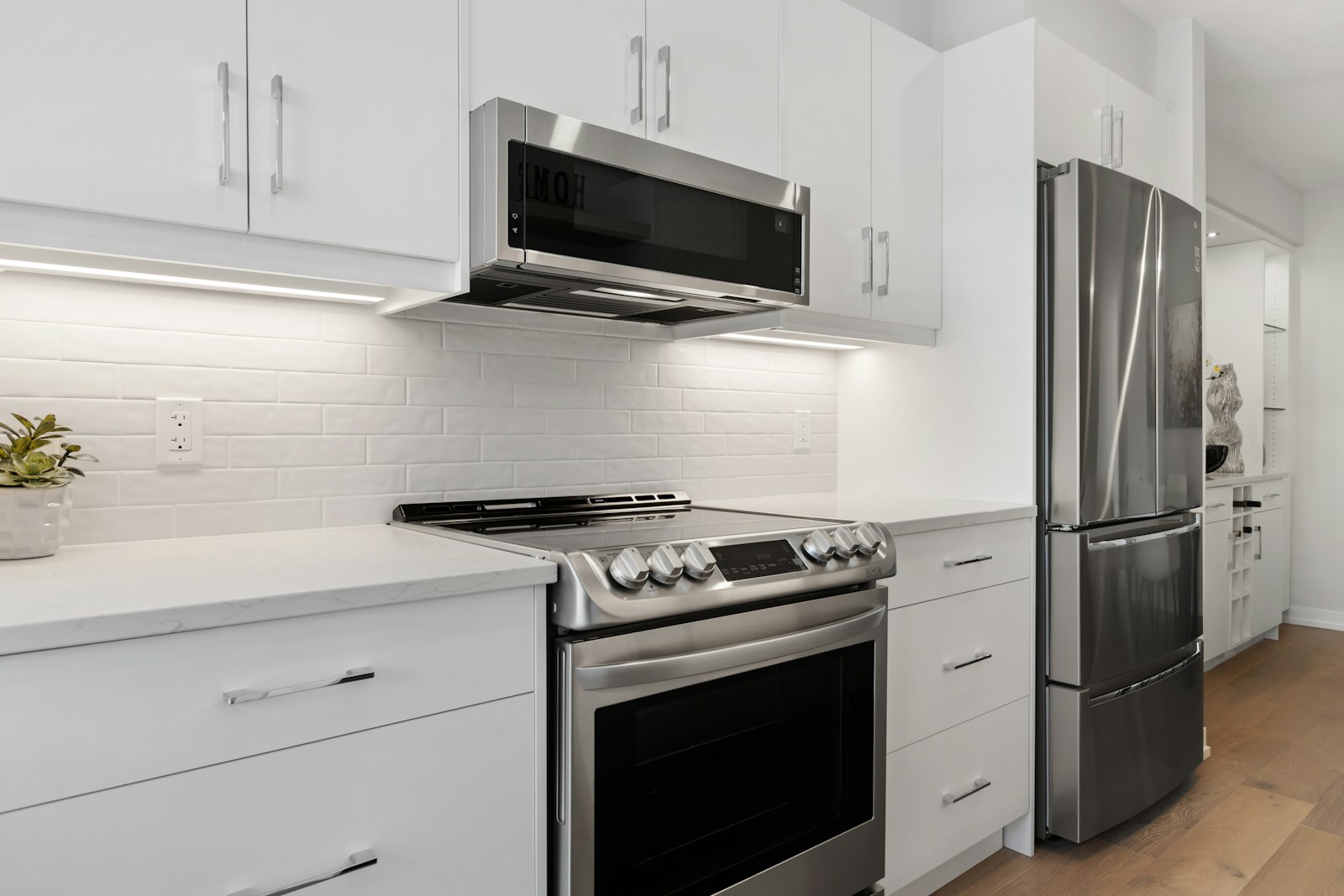 Built-in Maytag refrigerator with fresh food storage