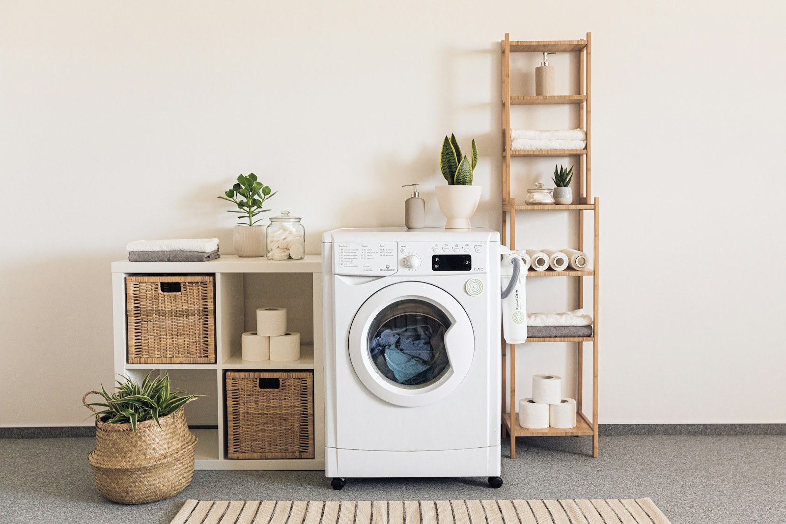 Modern washer with large capacity drum